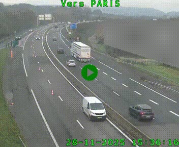 <h2>Caméra routière sur l'autoroute A20 à Brive-la-Gaillarde, à la jonction avec l'A89. Vue orientée vers Paris</h2>