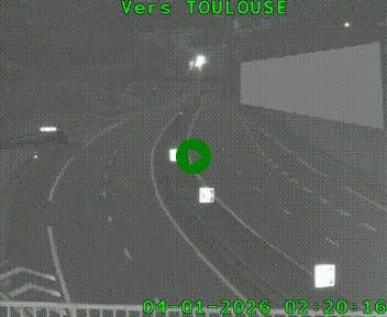 <h2>Caméra routière sur l'autoroute A20 à Noailles, en périphérie de Brive-la-Gaillarde. Vue orientée vers Toulouse</h2>