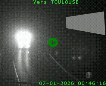 <h2>Caméra routière sur l'autoroute A20 à Noailles, en périphérie de Brive-la-Gaillarde. Vue orientée vers Toulouse</h2>