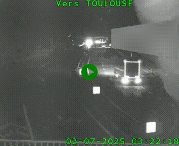 <h2>Caméra routière sur l'autoroute A20 à Noailles, en périphérie de Brive-la-Gaillarde. Vue orientée vers Toulouse</h2>