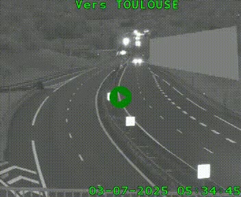<h2>Caméra routière sur l'autoroute A20 à Noailles, en périphérie de Brive-la-Gaillarde. Vue orientée vers Toulouse</h2>