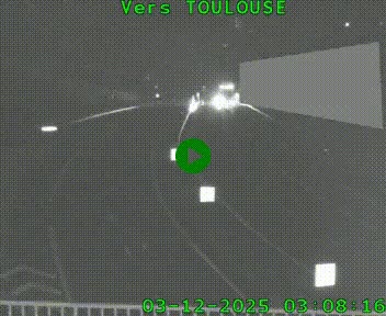<h2>Caméra routière sur l'autoroute A20 à Noailles, en périphérie de Brive-la-Gaillarde. Vue orientée vers Toulouse</h2>