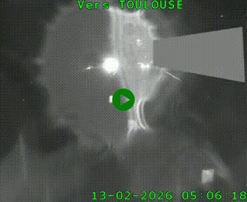 <h2>Caméra routière sur l'autoroute A20 à Noailles, en périphérie de Brive-la-Gaillarde. Vue orientée vers Toulouse</h2>