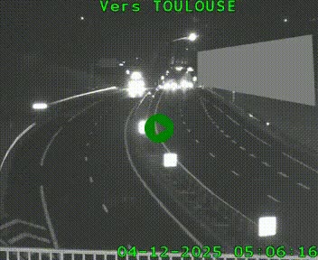 <h2>Caméra routière sur l'autoroute A20 à Noailles, en périphérie de Brive-la-Gaillarde. Vue orientée vers Toulouse</h2>