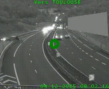 <h2>Caméra routière sur l'autoroute A20 à Noailles, en périphérie de Brive-la-Gaillarde. Vue orientée vers Toulouse</h2>