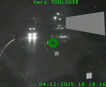 <h2>Caméra routière sur l'autoroute A20 à Noailles, en périphérie de Brive-la-Gaillarde. Vue orientée vers Toulouse</h2>