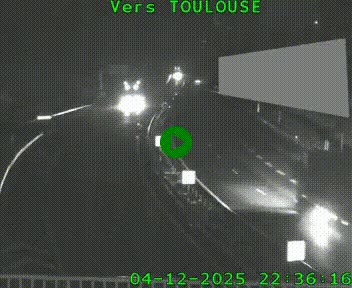 <h2>Caméra routière sur l'autoroute A20 à Noailles, en périphérie de Brive-la-Gaillarde. Vue orientée vers Toulouse</h2>