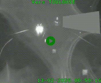 <h2>Caméra routière sur l'autoroute A20 à Noailles, en périphérie de Brive-la-Gaillarde. Vue orientée vers Toulouse</h2>