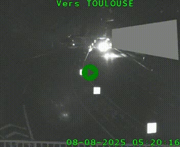 <h2>Caméra routière sur l'autoroute A20 à Noailles, en périphérie de Brive-la-Gaillarde. Vue orientée vers Toulouse</h2>