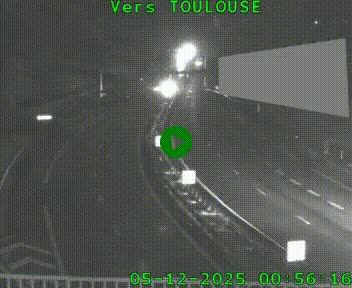 <h2>Caméra routière sur l'autoroute A20 à Noailles, en périphérie de Brive-la-Gaillarde. Vue orientée vers Toulouse</h2>