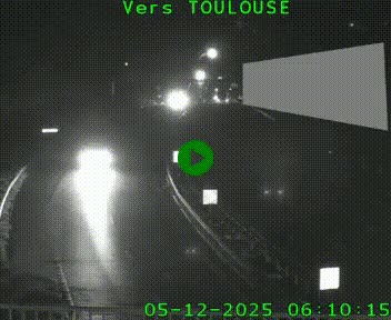 <h2>Caméra routière sur l'autoroute A20 à Noailles, en périphérie de Brive-la-Gaillarde. Vue orientée vers Toulouse</h2>