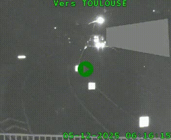 <h2>Caméra routière sur l'autoroute A20 à Noailles, en périphérie de Brive-la-Gaillarde. Vue orientée vers Toulouse</h2>