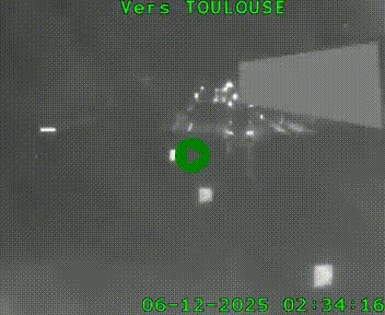 <h2>Caméra routière sur l'autoroute A20 à Noailles, en périphérie de Brive-la-Gaillarde. Vue orientée vers Toulouse</h2>