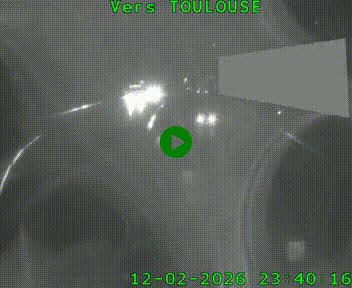 <h2>Caméra routière sur l'autoroute A20 à Noailles, en périphérie de Brive-la-Gaillarde. Vue orientée vers Toulouse</h2>