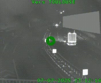 <h2>Caméra routière sur l'autoroute A20 à Noailles, en périphérie de Brive-la-Gaillarde. Vue orientée vers Toulouse</h2>