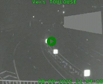 <h2>Caméra routière sur l'autoroute A20 à Noailles, en périphérie de Brive-la-Gaillarde. Vue orientée vers Toulouse</h2>