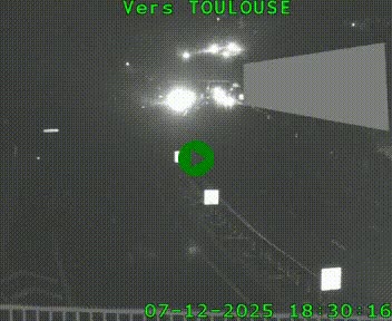 <h2>Caméra routière sur l'autoroute A20 à Noailles, en périphérie de Brive-la-Gaillarde. Vue orientée vers Toulouse</h2>