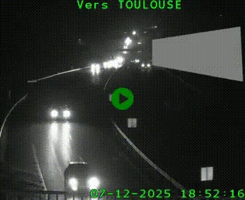<h2>Caméra routière sur l'autoroute A20 à Noailles, en périphérie de Brive-la-Gaillarde. Vue orientée vers Toulouse</h2>