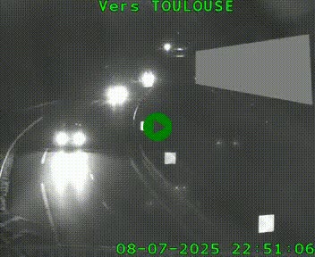 Caméra routière sur l'autoroute A20 à Noailles, en périphérie de Brive-la-Gaillarde. Vue orientée vers Toulouse