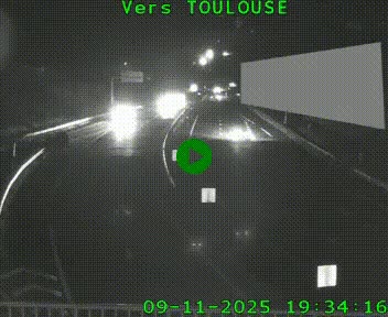 <h2>Caméra routière sur l'autoroute A20 à Noailles, en périphérie de Brive-la-Gaillarde. Vue orientée vers Toulouse</h2>