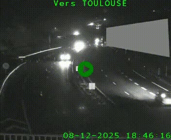 <h2>Caméra routière sur l'autoroute A20 à Noailles, en périphérie de Brive-la-Gaillarde. Vue orientée vers Toulouse</h2>
