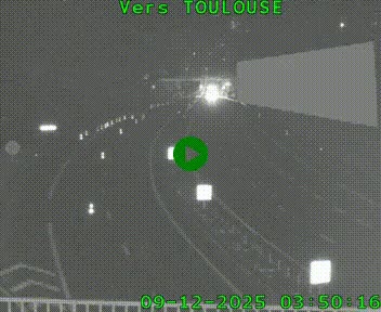 <h2>Caméra routière sur l'autoroute A20 à Noailles, en périphérie de Brive-la-Gaillarde. Vue orientée vers Toulouse</h2>