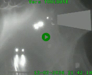 Caméra routière sur l'autoroute A20 à Noailles, en périphérie de Brive-la-Gaillarde. Vue orientée vers Toulouse