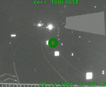 <h2>Caméra routière sur l'autoroute A20 à Noailles, en périphérie de Brive-la-Gaillarde. Vue orientée vers Toulouse</h2>