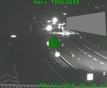 <h2>Caméra routière sur l'autoroute A20 à Noailles, en périphérie de Brive-la-Gaillarde. Vue orientée vers Toulouse</h2>