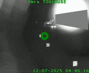 <h2>Caméra routière sur l'autoroute A20 à Noailles, en périphérie de Brive-la-Gaillarde. Vue orientée vers Toulouse</h2>