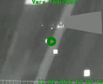 Caméra routière sur l'autoroute A20 à Noailles, en périphérie de Brive-la-Gaillarde. Vue orientée vers Toulouse