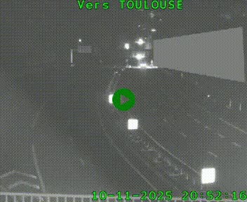 <h2>Caméra routière sur l'autoroute A20 à Noailles, en périphérie de Brive-la-Gaillarde. Vue orientée vers Toulouse</h2>