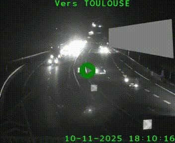 <h2>Caméra routière sur l'autoroute A20 à Noailles, en périphérie de Brive-la-Gaillarde. Vue orientée vers Toulouse</h2>