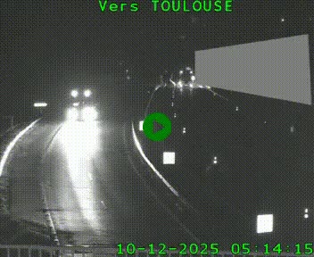 <h2>Caméra routière sur l'autoroute A20 à Noailles, en périphérie de Brive-la-Gaillarde. Vue orientée vers Toulouse</h2>