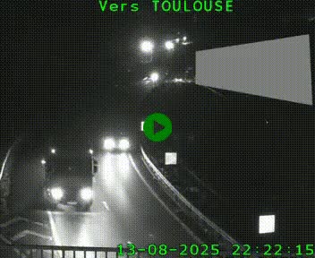 <h2>Caméra routière sur l'autoroute A20 à Noailles, en périphérie de Brive-la-Gaillarde. Vue orientée vers Toulouse</h2>