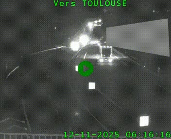 <h2>Caméra routière sur l'autoroute A20 à Noailles, en périphérie de Brive-la-Gaillarde. Vue orientée vers Toulouse</h2>