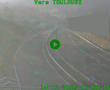 <h2>Caméra routière sur l'autoroute A20 à Noailles, en périphérie de Brive-la-Gaillarde. Vue orientée vers Toulouse</h2>