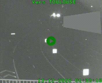 <h2>Caméra routière sur l'autoroute A20 à Noailles, en périphérie de Brive-la-Gaillarde. Vue orientée vers Toulouse</h2>