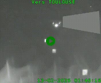 <h2>Caméra routière sur l'autoroute A20 à Noailles, en périphérie de Brive-la-Gaillarde. Vue orientée vers Toulouse</h2>