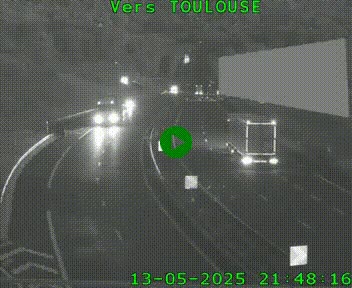 <h2>Caméra routière sur l'autoroute A20 à Noailles, en périphérie de Brive-la-Gaillarde. Vue orientée vers Toulouse</h2>