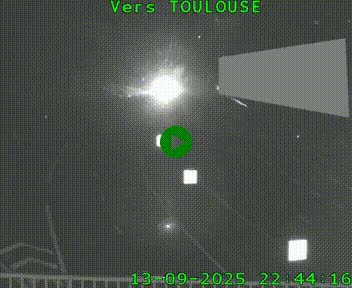 <h2>Caméra routière sur l'autoroute A20 à Noailles, en périphérie de Brive-la-Gaillarde. Vue orientée vers Toulouse</h2>