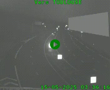 <h2>Caméra routière sur l'autoroute A20 à Noailles, en périphérie de Brive-la-Gaillarde. Vue orientée vers Toulouse</h2>
