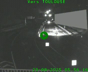 <h2>Caméra routière sur l'autoroute A20 à Noailles, en périphérie de Brive-la-Gaillarde. Vue orientée vers Toulouse</h2>