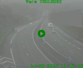 <h2>Caméra routière sur l'autoroute A20 à Noailles, en périphérie de Brive-la-Gaillarde. Vue orientée vers Toulouse</h2>