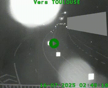 <h2>Caméra routière sur l'autoroute A20 à Noailles, en périphérie de Brive-la-Gaillarde. Vue orientée vers Toulouse</h2>