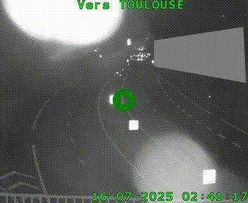 Caméra routière sur l'autoroute A20 à Noailles, en périphérie de Brive-la-Gaillarde. Vue orientée vers Toulouse