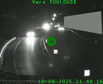 <h2>Caméra routière sur l'autoroute A20 à Noailles, en périphérie de Brive-la-Gaillarde. Vue orientée vers Toulouse</h2>