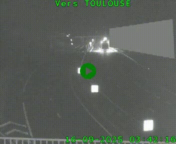 Caméra routière sur l'autoroute A20 à Noailles, en périphérie de Brive-la-Gaillarde. Vue orientée vers Toulouse