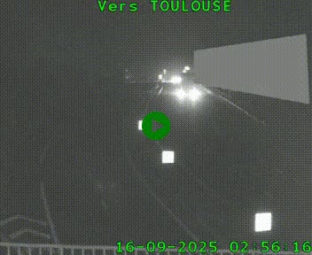 <h2>Caméra routière sur l'autoroute A20 à Noailles, en périphérie de Brive-la-Gaillarde. Vue orientée vers Toulouse</h2>