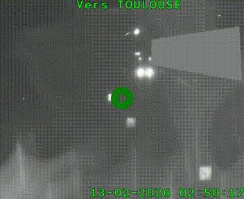 <h2>Caméra routière sur l'autoroute A20 à Noailles, en périphérie de Brive-la-Gaillarde. Vue orientée vers Toulouse</h2>